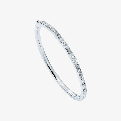 Ted Baker Claudia Slim Silver Tone Crystal Bangle