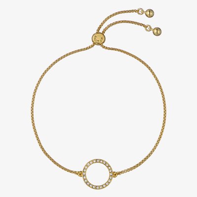 Ted Baker HELA Gold Tone Plated Crystal Open Circle Bracelet TBJ4226-02-02