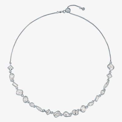 Ted Baker JULIE Silver Tone Plated Multi Cut Crystal Necklace TBJ4200-01-02
