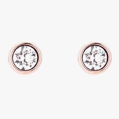 Ted Baker SINAA Rose Gold Tone Crystal Stud Earrings