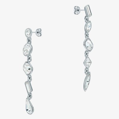 Ted Baker JULIANNA Silver Tone Plated Multi Cut Crystal Drop Earrings TBJ4202-01-02