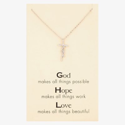 Sentiments Hope Makes All Things Work Pendant 18140S