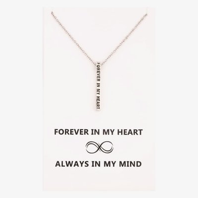 Sentiments Forever In My Heart Bar Pendant 18490