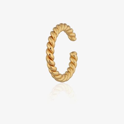 Scream Pretty 18ct Gold Plated Twist Rope Ear Cuff Earrings