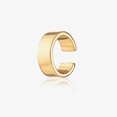 Scream Pretty 18ct Gold Plated Wide Single Ear Cuff Earrings