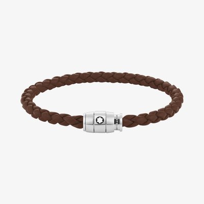 Montblanc Medium Soft Leather Fauve Brown Bracelet