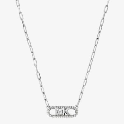 Michael Kors Premium Kors MK Pave Logo Necklace