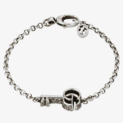 Gucci Marmont Silver Double G Key Bracelet