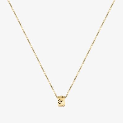 Gucci Icon 18ct Yellow Gold Cut Out Trademark Necklace YBB80436800100U