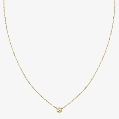 Gucci Interlocking 18ct Yellow Gold 42cm Necklace YBB87419200100U