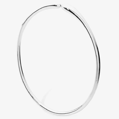 Lucy Quartermaine Silver Open Drop Bangle