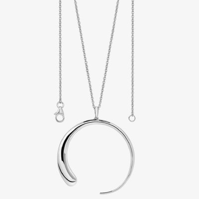 Lucy Quartermaine Silver Large Luna Pendant Necklace LP1