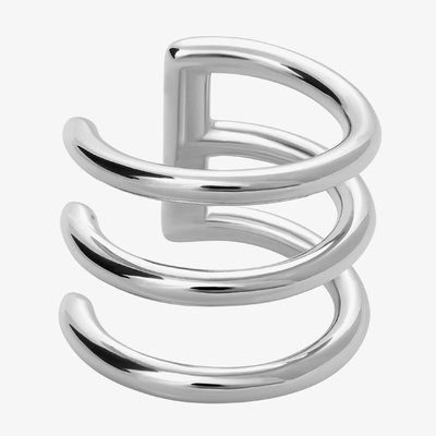Lucy Quartermaine Silver Waterfall Triple Ear Cuff
