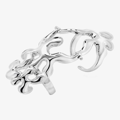 Lucy Quartermaine Silver Splash Armour Adjustable Ring SR6 (Adj)