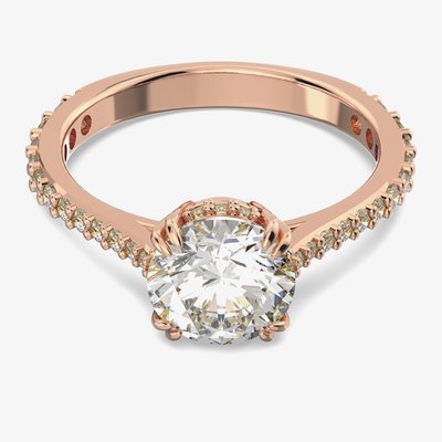 Swarovski Ladies Constella Rose Gold Plated Cocktail Ring