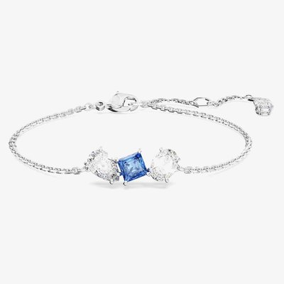 Swarovski Mesmera Blue Mixed Cuts Rhodium Plated Bracelet