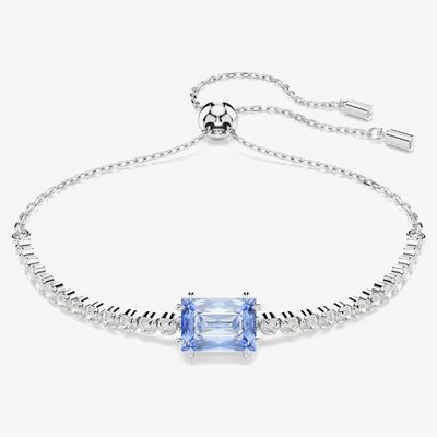 Swarovski Matrix Tennis Blue Zirconia Crystal Bracelet