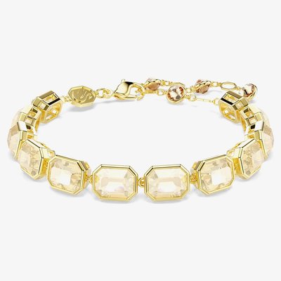 Swarovski Millenia Gold Tone Plated Octagonal Crystal Tennis Bracelet