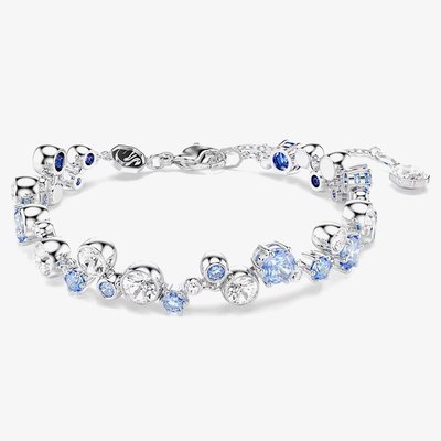 Swarovski Constella Rhodium Plated Blue & White Crystal Bracelet