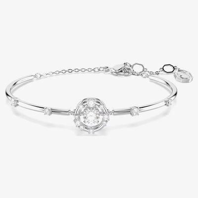 Swarovski Constella Rhodium Plated Round Cut Zirconia Bracelet