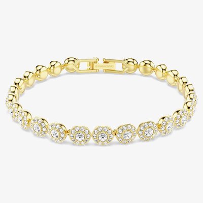 Swarovski Una Angelic Gold Tone Plated White Crystal Bracelet 5749386