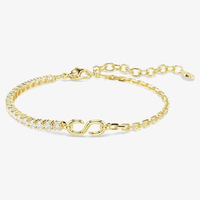 Swarovski Matrix 18ct Yellow Gold Plated Half Tennis Bracelet 5753925
