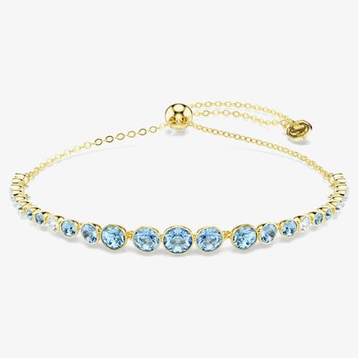 Swarovski Imber 18ct Yellow Gold Plated Blue Bracelet 5757824