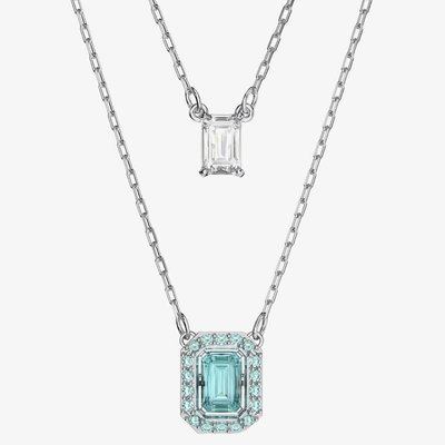 Swarovski Ladies Millenia Octagon Layered Necklace