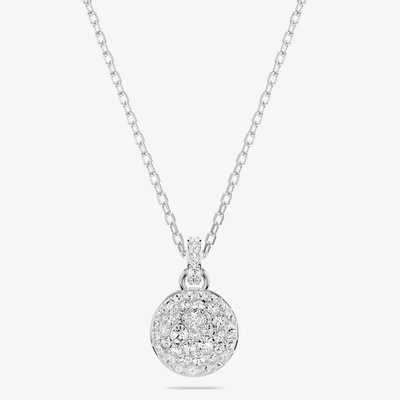 Swarovski Meteora Rhodium Plated Pendant Necklace