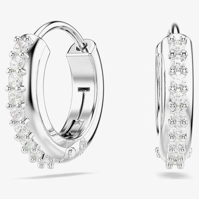 Swarovski Matrix Tennis Crystal Hoop Earrings