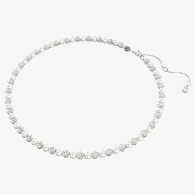 Swarovski Matrix Tennis White Crystal Necklace