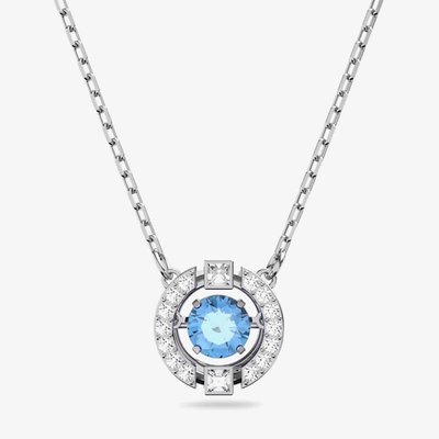 Swarovski Sparkling Blue Dancing Crystal Necklace