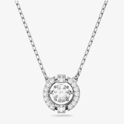 Swarovski Sparkling Silver Dancing Crystal Necklace