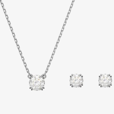 Swarovski Ladies Constella Rhodium Plated Jewellery Set