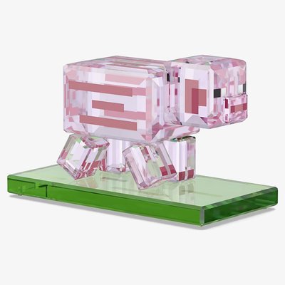 Swarovski Minecraft Pig Figurine