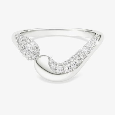 Swarovski Classica Sterling Silver Round Cut Open Ring 5742582 55