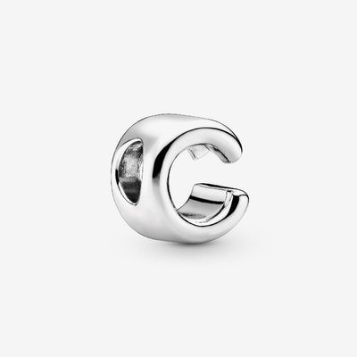 PANDORA Silver Letter C Alphabet Charm