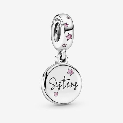 PANDORA Silver Forever Sisters Dangle Charm