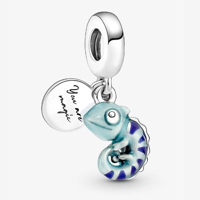 PANDORA Sterling Silver Colour Changing Chameleon Dangle Charm