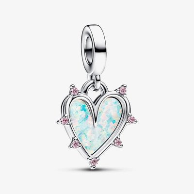 PANDORA Friendship Opalescent Double Dangle Charm