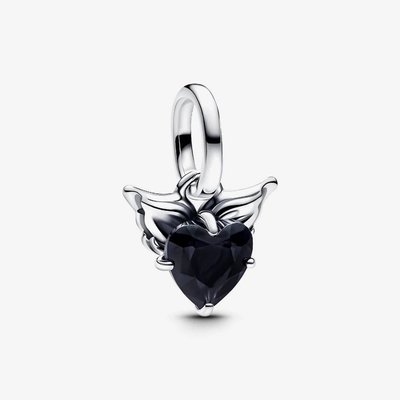 PANDORA Winged Heart Mini Dangle Charm
