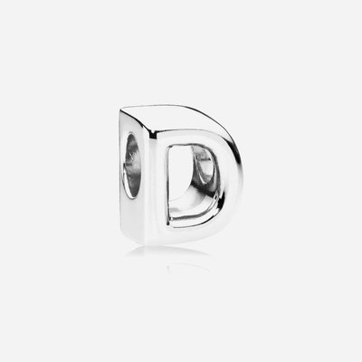 PANDORA Sterling Silver Letter D Charm