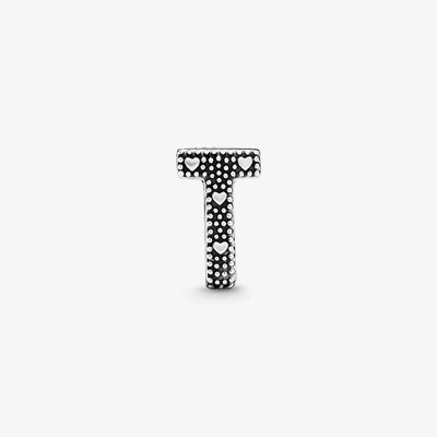 PANDORA Sterling Silver Letter T Charm