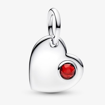 PANDORA January Birthstone Heart Dangle Charm