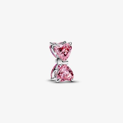 PANDORA Timeless Pink Cubic Zirconia Bow Charm