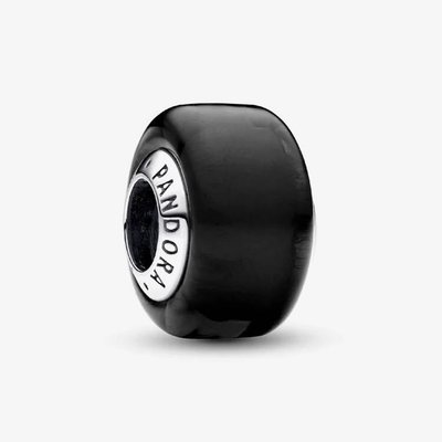 PANDORA Black Mini Murano Glass Charm