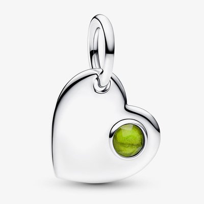 PANDORA August Birthstone Heart Dangle Charm