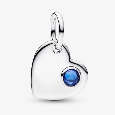 PANDORA September Birthstone Heart Dangle Charm