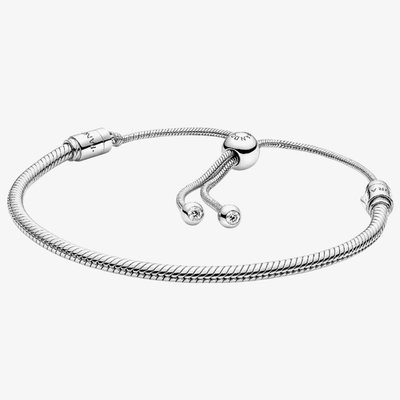 PANDORA Silver Snake Chain Slider Bracelet