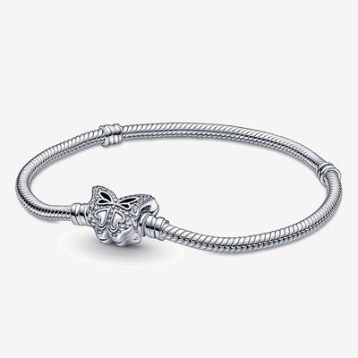 PANDORA Silver Butterfly Clasp Bracelet